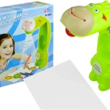 Kinderprojector giraffe om te tekenen met schrift en waterstiften
