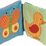 Katoenen knisperboekje met rammelaar en pieper GOKI