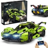 Bouwset CaDA RC sportauto Blade, groen, 432 stukjes met LED