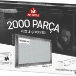 Puzzelraam 96x68 cm zilver