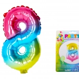 Regenboog opblaasbare ballon nummer 8