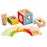 Lucy & Leo Sluwe vos – houten logische puzzel met opdrachtkaarten