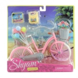 Fiets voor poppen met accessoires