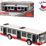 Metalen bus met terugtrekmotor en openslaande deuren