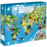 JANOD educatieve puzzel bedreigde dieren, 200 stukjes