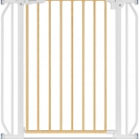 Veiligheidshek Lionelo Truus Slim – wit en natuurlijk hout