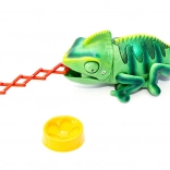 Interactieve groene kameleon op afstandsbediening met LED-verlichting