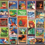 Ravensburger puzzel Postzegels uit verschillende uithoeken van de wereld 200 stukjes