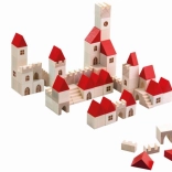 Houten bouwpakket stadje