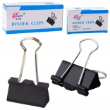 Universele kantoorklemmen, verenstaal, zwart, 25 mm, 12 stuks