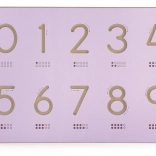 Vervangbaar paneel met cijfers 60 × 40 cm