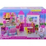 Barbie restaurant met accessoires