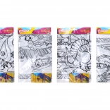 Grote kleurplaten 50 × 70 cm met 6 waskrijtjes