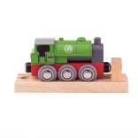 Houten locomotief GWR groen