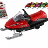 Speelgoed sneeuwscooter metaal/plastic 13 cm, opwindbaar, 6 kleuren