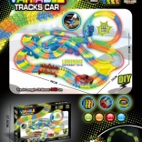 MEGA baan die in het donker licht