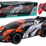 rc sportauto 1:10 grijs‑oranje tot 25 km/u