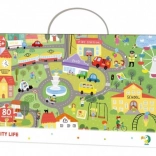Puzzel Zoek- en vind – stad, 80 stukjes