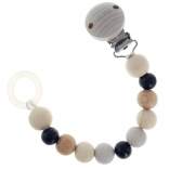 Hess clip voor fopspeen natuur zwart