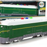 Trein met wrijvingsaandrijving 1:32 Groen met geluiden en lichten