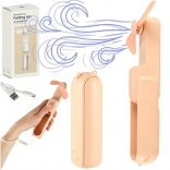 Mini opvouwbare tafelventilator met USB roze