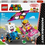 lego super mario mario kart – wario en king boo race set