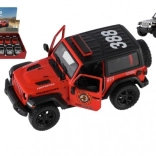 Modelauto Jeep Wrangler Politie 2018 met pull-back