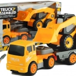 Twee bouwvoertuigen met schroefgereedschap