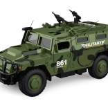 Militaire auto met licht- en geluidseffecten 25,5 cm