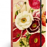 Notitieboek Notique Klaprozen van Kateřina Winterová, gelijnd 13 x 21 cm