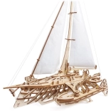 Ugears 3D houten mechanisch zeilschip Merihobus – trimaran