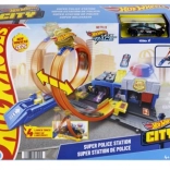 Hot Wheels City super politiebureau met looping