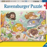 Ravensburger puzzel feeën en zeemeerminnen 2×12 stukjes