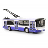 Trolleybus met Tsjechische halteomroep 28 cm blauw