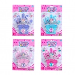 Set kindersieraden en handschoenen met kroon