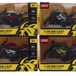 Metalen motor met terugtrekmechanisme