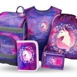 Set BAAGL Zippy Plus Paard: Schooltas, Etui, Gymzak, Schort, Portemonnee