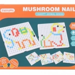 Kleurrijke paddenstoelmozaïek 120 stuks