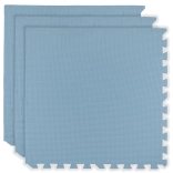 HUMBI schuimvloerspeelmat 180 × 60 cm, grote waterdichte puzzel, veilig, 3 stuks, lichtblauw