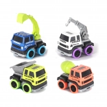 Metalen bouwvoertuig 6 cm met terugtrekmotor