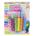 Set viltstiften met stempels 6 stuks