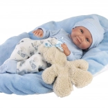 Realistische babypop met volledig vinyllichaam - jongen 40 cm