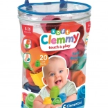 Zachte Clemmy blokken in een plastic tas