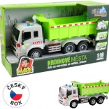 Vrachtwagen met vliegwiel met licht en geluid