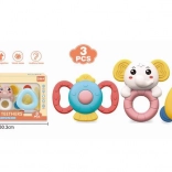 Set babyrammelaars, 3 stuks