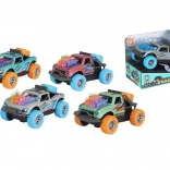 Terreinwagen met frictie-aandrijving met licht- en geluidseffecten