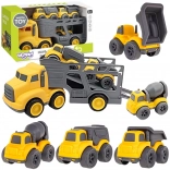 Woopie takelwagen met bouwvoertuigen 4-in-1