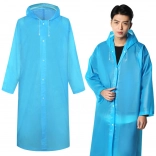 Unisex regenponcho met capuchon EVA, blauw