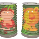 Lampion cilinder met dierenmotief 16 cm