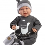 Realistische pop New Born met geluiden - 42 cm